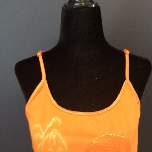 POINT ZERO orange tank top size medium - Picture 5 of 10